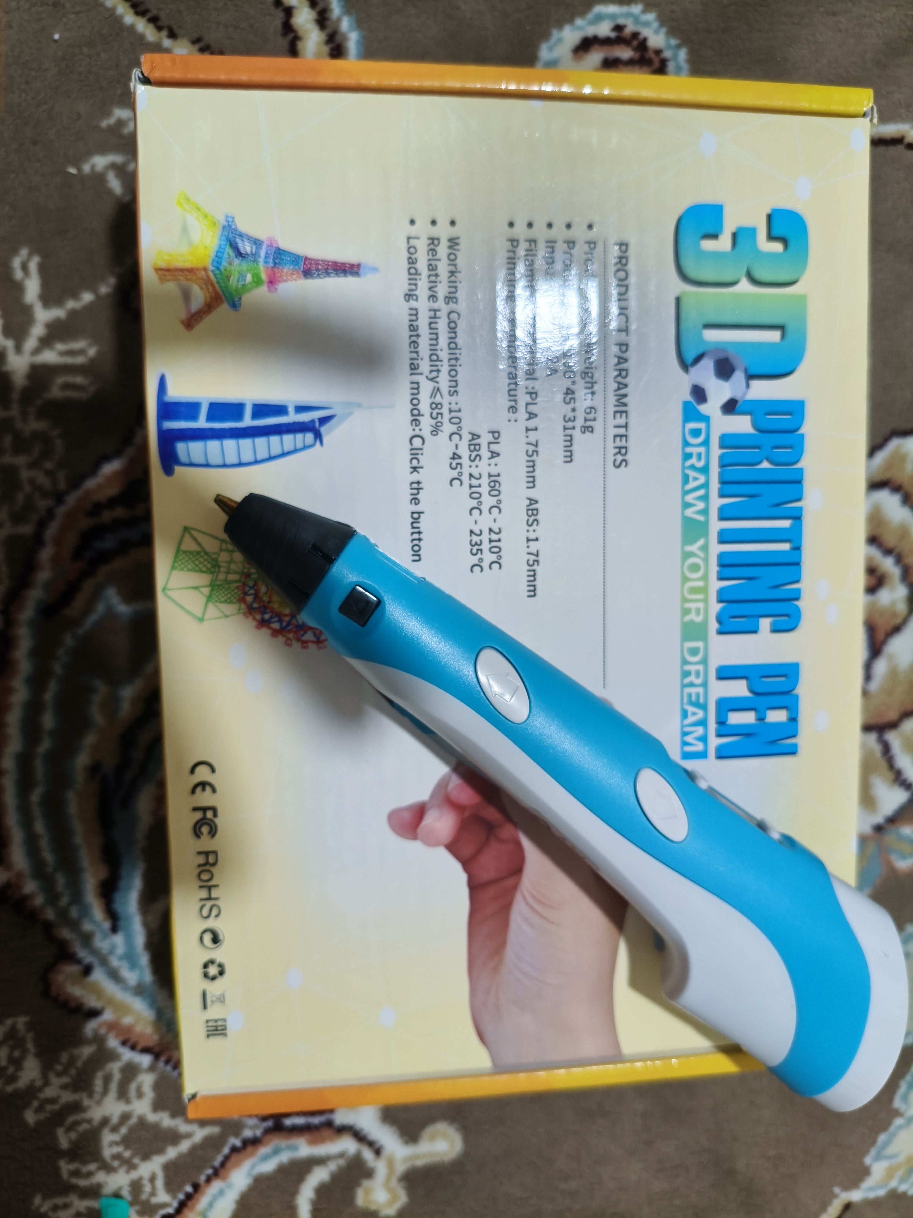 قلم سه بعدی مدل اصل مدل نوک فلزی